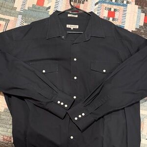 Foxfire Men's Navy Casual Button Down Shirt